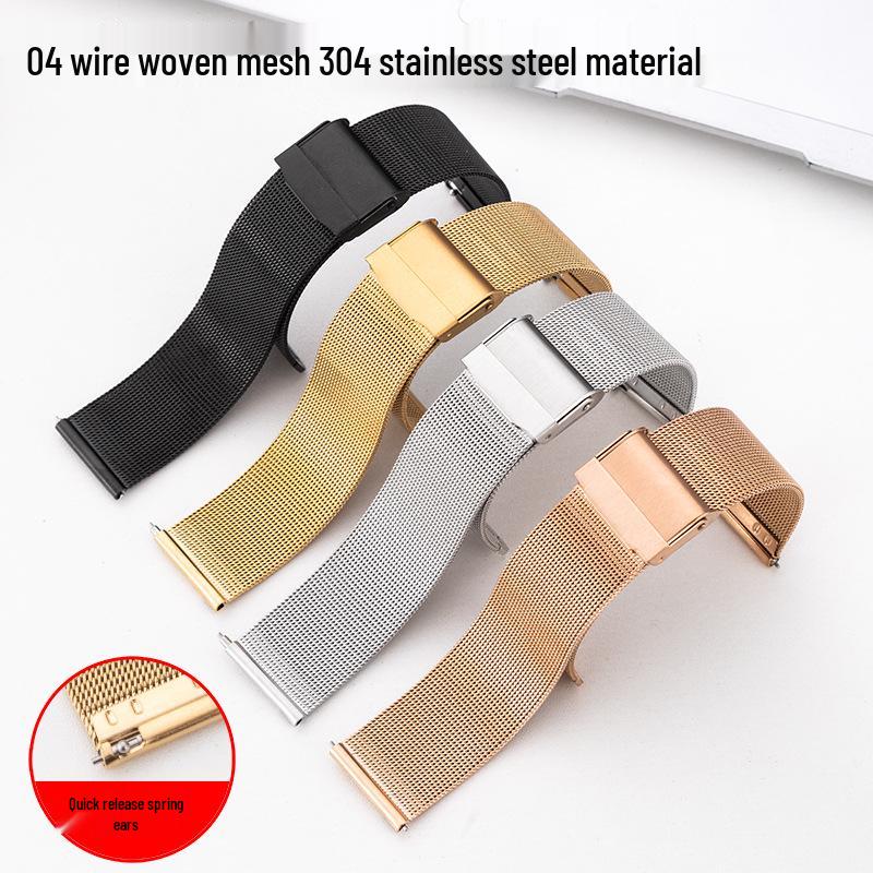 Stainless Steel Milanese Mesh Strap for Apple iWatch & Huawei GT4