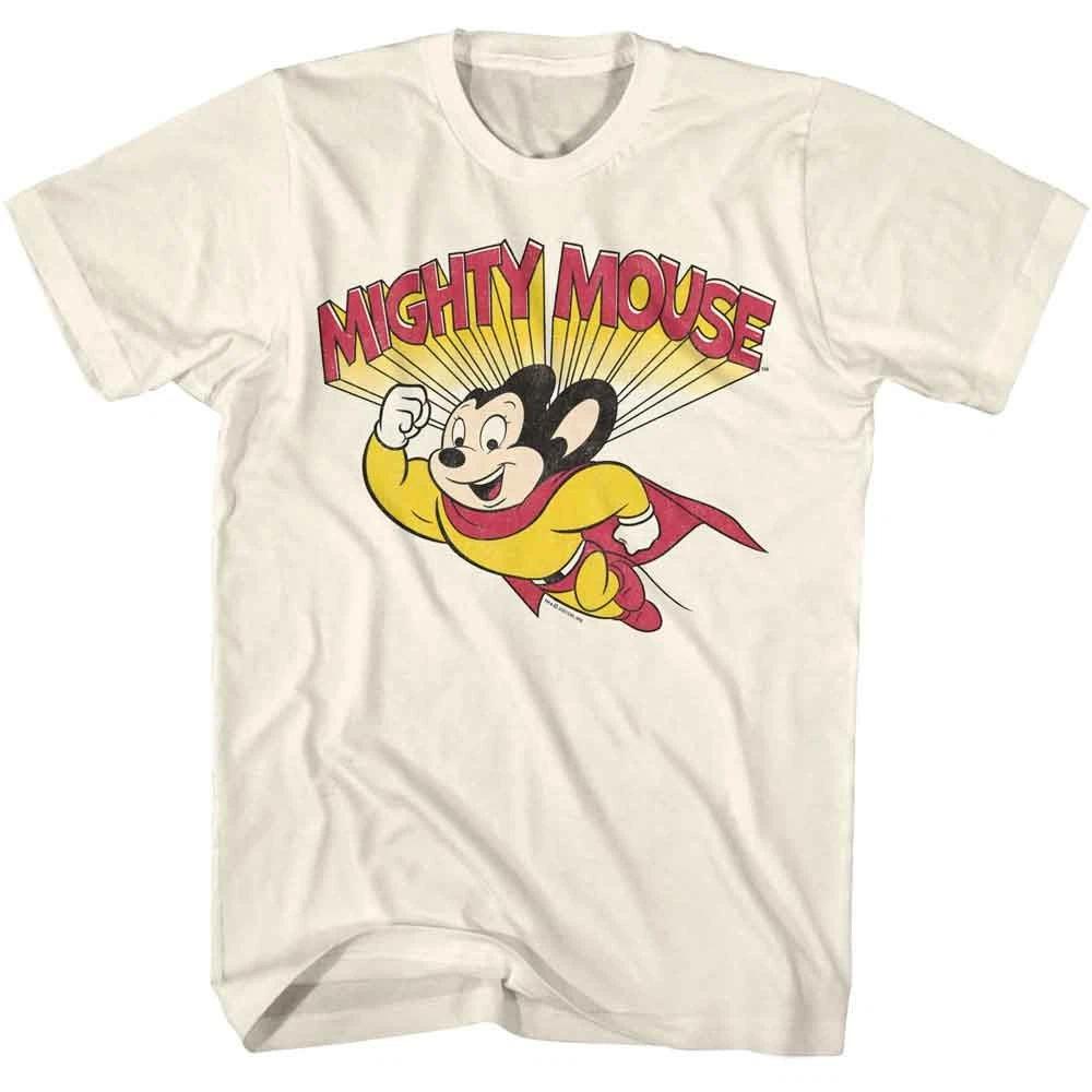 Mighty Mouse - Flying - American Classics - Natural  Short Sleeve Children s T-shirt 110