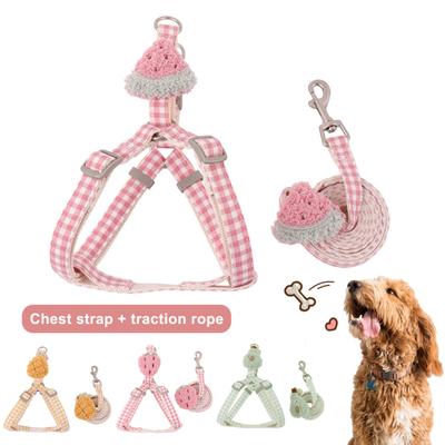 Pet Chest Strap Fruit Series Anti-escape Breathable Pet Harness Traction Rope Kit Pet Supplies