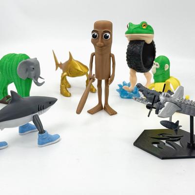 Shark Figurine Tungtungsahur Figure Desktop Decoration Articulated Tralalero Tralala Figure Ornament Funny Doll 3D Printed ToySh