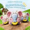 Pulling Rope Pull Line Elephant Toy Animal Clockwork Toy Car Inertial Sliding Game  Training