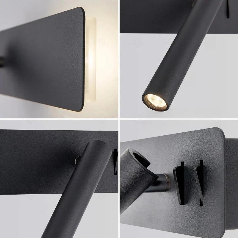 New Simple LED Wall Lamp Living Room Study Bedroom Bedside Reading Lighting