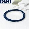 10pcs Simple Multi Loop Hair Bands Women Basic Solid Color Rubber Band Hair Accessories Headband Holder Scrunchies Gift for Girl