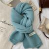 New Imitation Cashmere Knitted Scarf for Women Winter New Korean Fashion Versatile Warm Scarf Soft and Skin Friendly