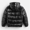 Autumn Winter Men's Fashion Simple Cotton-Padded Coats Casual Zipper Hooded Down Cotton Jackets Solid Cold-Proof Warm Parkas