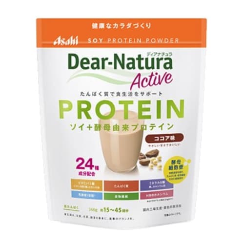 

Dear-Natura Active Soy Protein, Cocoa Flavor, 360g x 2 packs