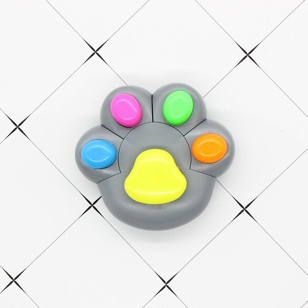 Marking Cat Paw Highlighter Pen Cartoon Fluorescent Marker Funnyl Highlighter Pen Birthday Gift