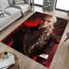 1pc Fire and Blood Office Carpet Chair Mats, Home Decor Mat Fantasy Theme Mat Durable Mat, Dragon Decor,Suitable for Fantasy Theme Lovers