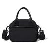 Solid Color Handbag Travel Crossbody Bag Lightweight Water-Repellent Nylon Bag Women's Shoulder Bag