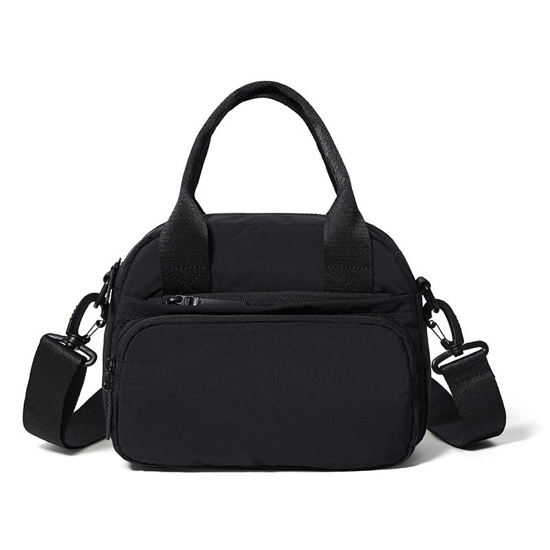 Solid Color Handbag Travel Crossbody Bag Lightweight Water-Repellent Nylon Bag Women's Shoulder Bag