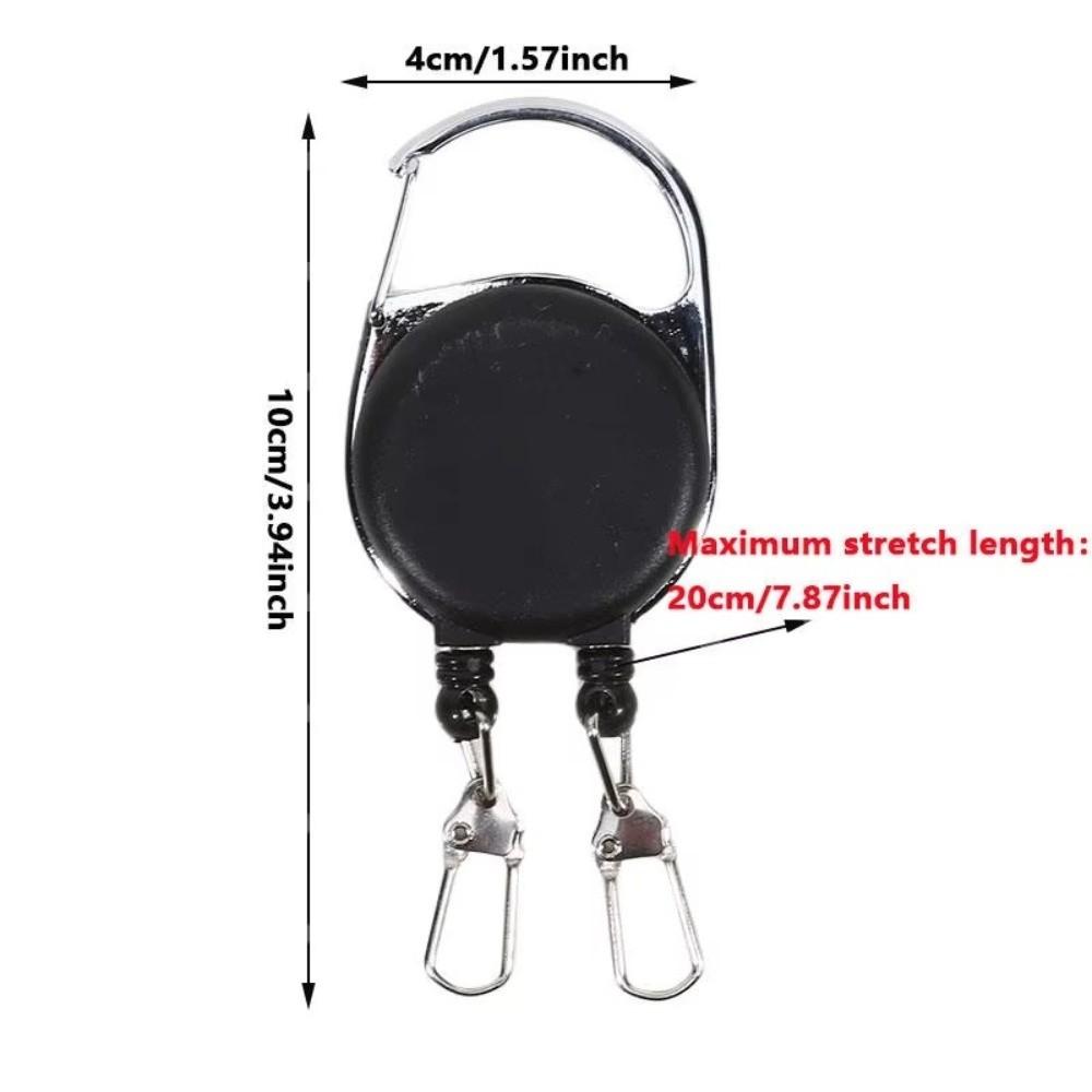 1pc Durable Cord Retractable Keychain Roll Retractable Badge Keyring Badge Display