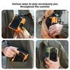 Waist Mount Clip on Fan USB Rechargeable Hand Free High Speed Portable Mini Cooling Fan for Outdoor Working Camping Travel Sport