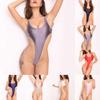 Trikot-Bodys, durchsichtige Badebekleidung aus Netzstoff für Damen