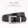 Genuine Leather Belt For Men With Silver Buckle Durable Twoply Cowhide For Casual And Formal Wear