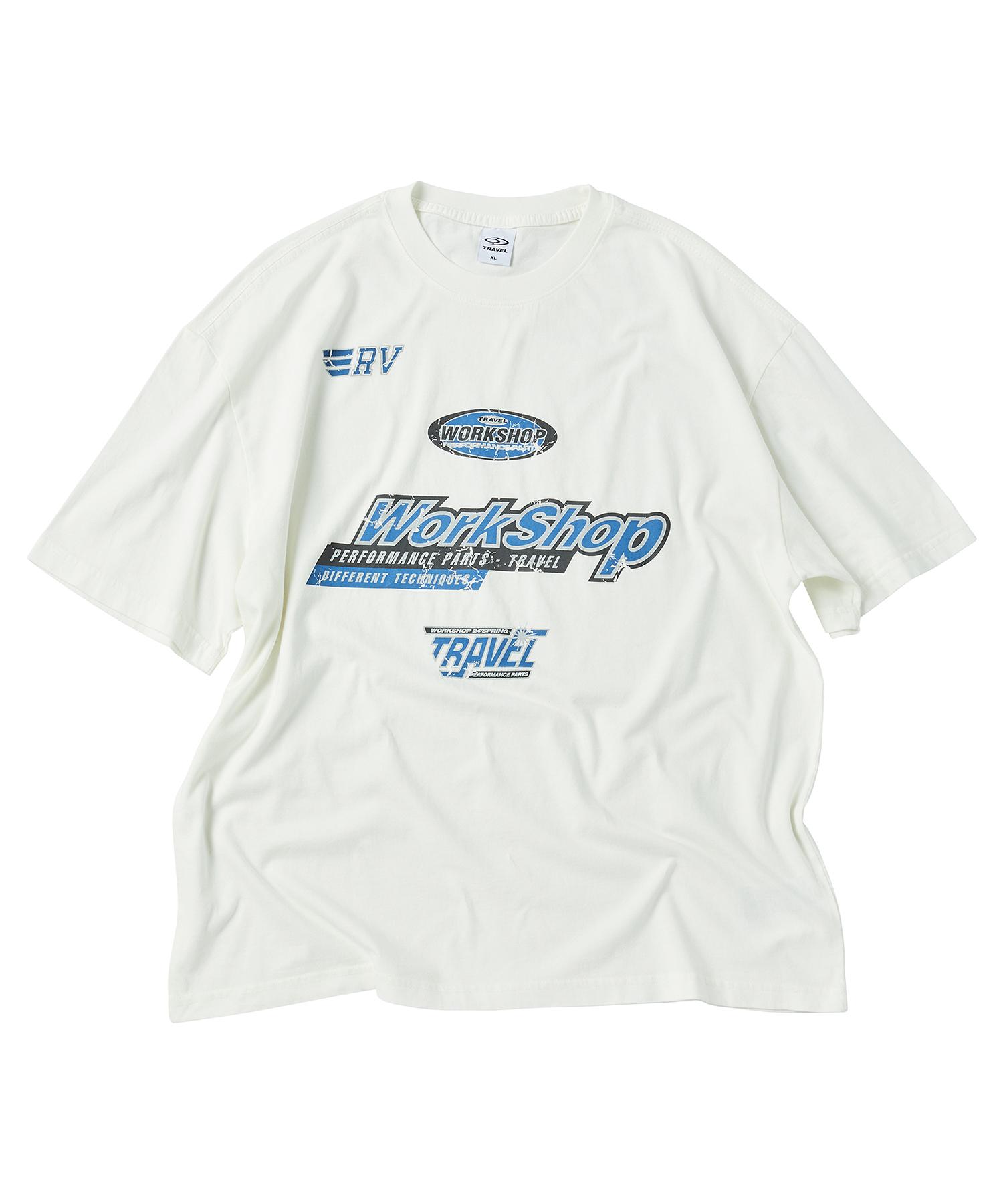 Travel Athlete Pigment Short Sleeve T-Shirt Cream Cream/Small