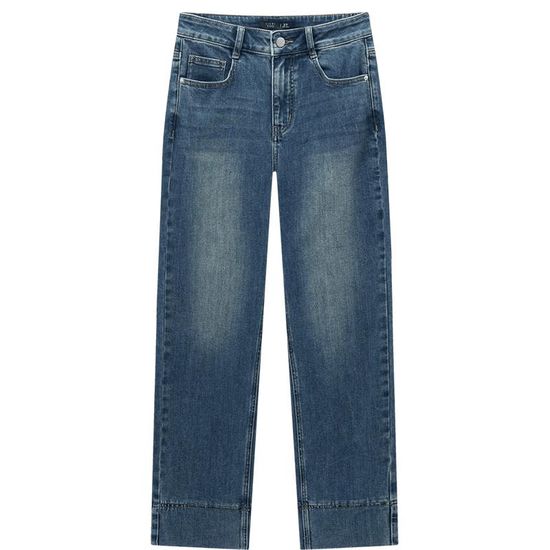 EICHITOO Women s High-Waisted Tapered Leg Jeans 26 джинсовый синий