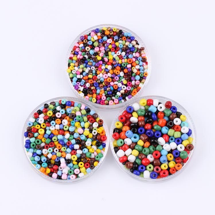 Diy Jewelry Parts Are Made Of Beaded Material 2-4Mm-5Mm Solid Color Rice Bead Ceramic Electric Earrings, Bracelets And Necklaces.
