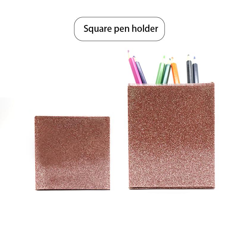 Ready to Ship Hot Sale Pencil Holders for Magazines Journal Makeup Brush Organizer PU Leather Pen Holders