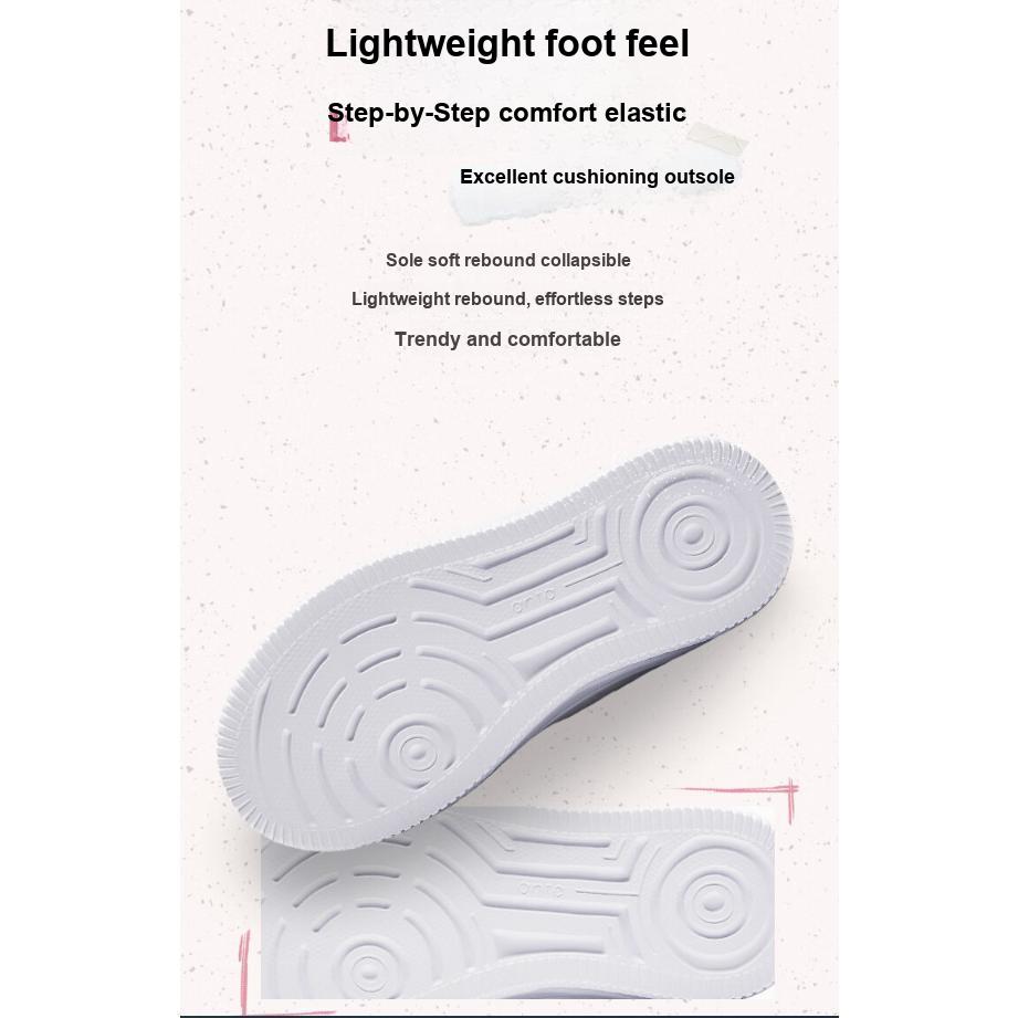 Anta Comfortable Versatile Non-Slip Wear-Resistant Low-Top Kids Skate Shoes Kids Sneakers White A12449988-4
