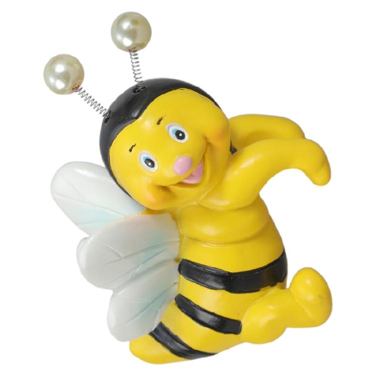 2Pieces Cute Climbing Bees Resin Pot Huggers Figurines for Personalizing Garden Patios Balconies and Home Decoration