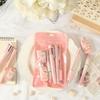 6Pcs/Set 6 Color Pens Student Tools Gift Kit Large Capacity Learning Gift Box  Desktop Organizer
