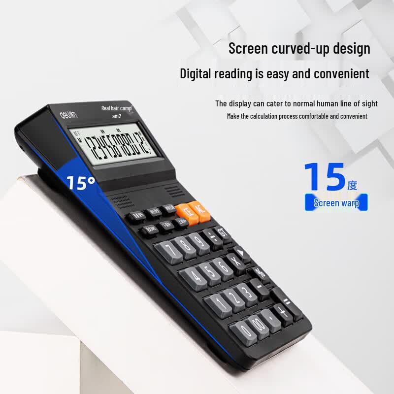 Deli 12-Digit Desktop Voice Calculator