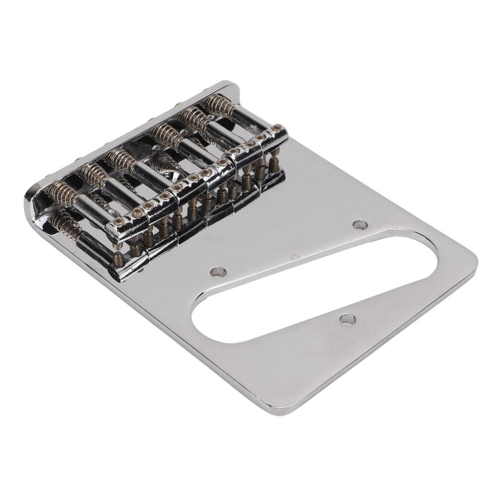 6 Saddle Guitar Bridge Replacement Metal Saddle Bridge Electric Guitar Bridge  For Electric Guitar