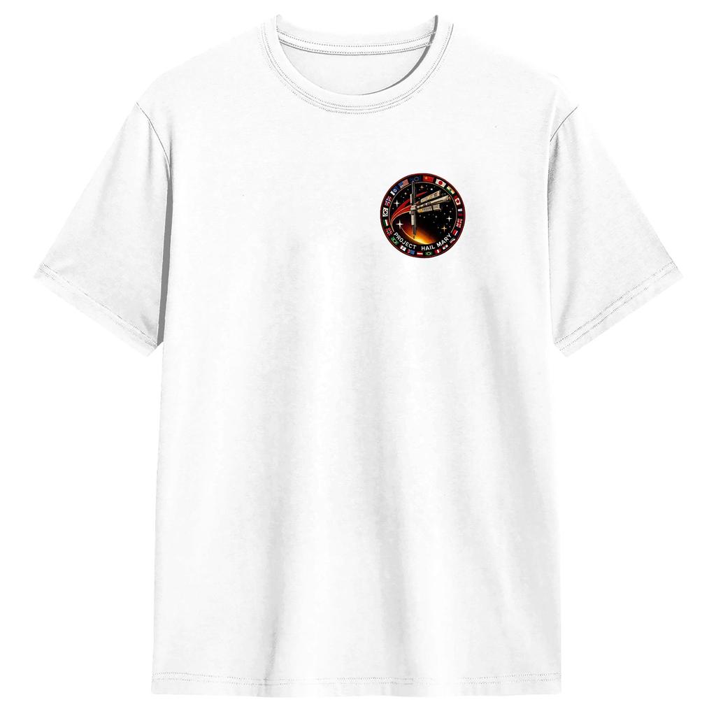 Project Hail Mary Space Mission Patch TShirt Summer 100 Cotton T Shirts For Male Design Tshirt Short Sleeve Awesome Top Tees
