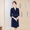 Damen Navyblau Professionelles Anzugkleid
