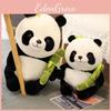Hugging Panda Bamboo Shoots Plush Toy Animal Stuffed Doll Decoration Kids Gift
