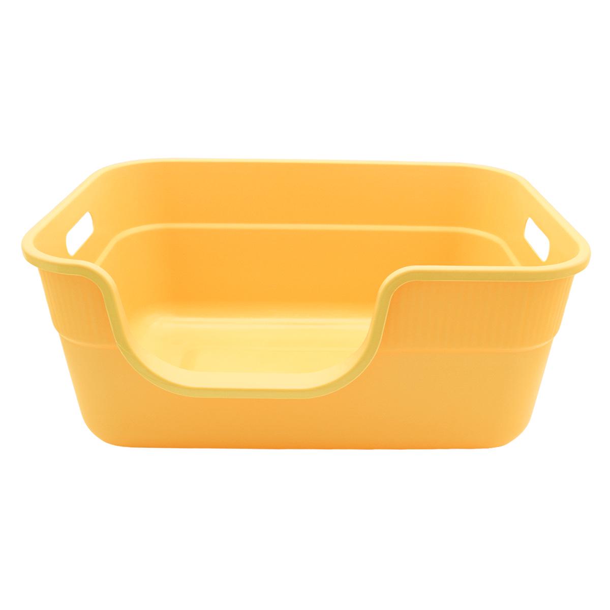 Extra Large Semi-Enclosed Odor-Control Cat Litter Box with Anti-Splash Design One Size