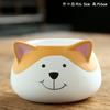 4pc Set Creative Cartoon Succulent Pot Cute Flower Pot with Cat and Dog Shaped Ceramic Basin Desktop Ornaments Home Decoration