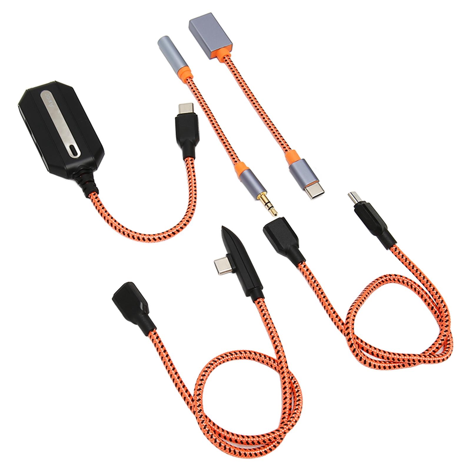 

Headphone Adapter 3 in 1 3.5mm Type C Headset Converter Dongle with PD 60W QC 18W Fast Charging for