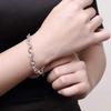 925 Silver Bracelet Buckle Basic Chain Charm Exquisite Women Fashion Wedding Party Gift Jewelry