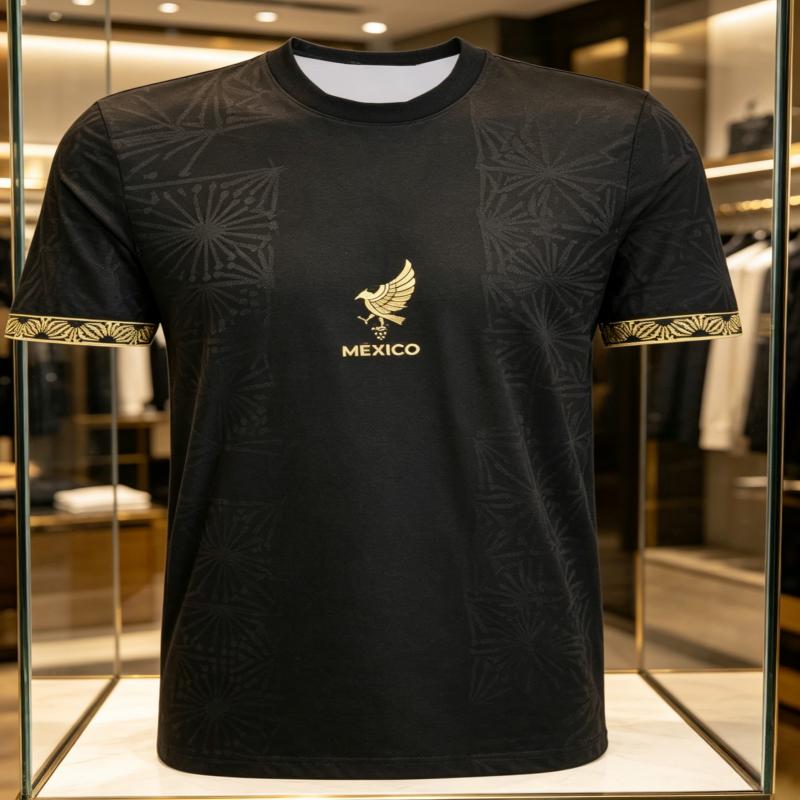 2026new Hot Selling 3Dprinted Mexican FootballT-shirt for Outdoor Sports, Dry, Breathable and Comfortable T-shirt - Parent-child