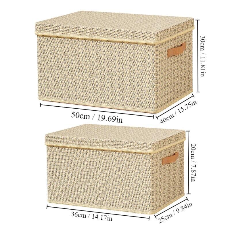 1pc New Washable Folding Storage BoxStorage Basket Laundry Basket Foldable Bins Toys Organizer With Lid