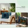 Bohemian Peacock Feather Pillowcase Bedroom Sofa Cushion Cover 100% Polyester Living Room Cushion Pillowcase Home Decor