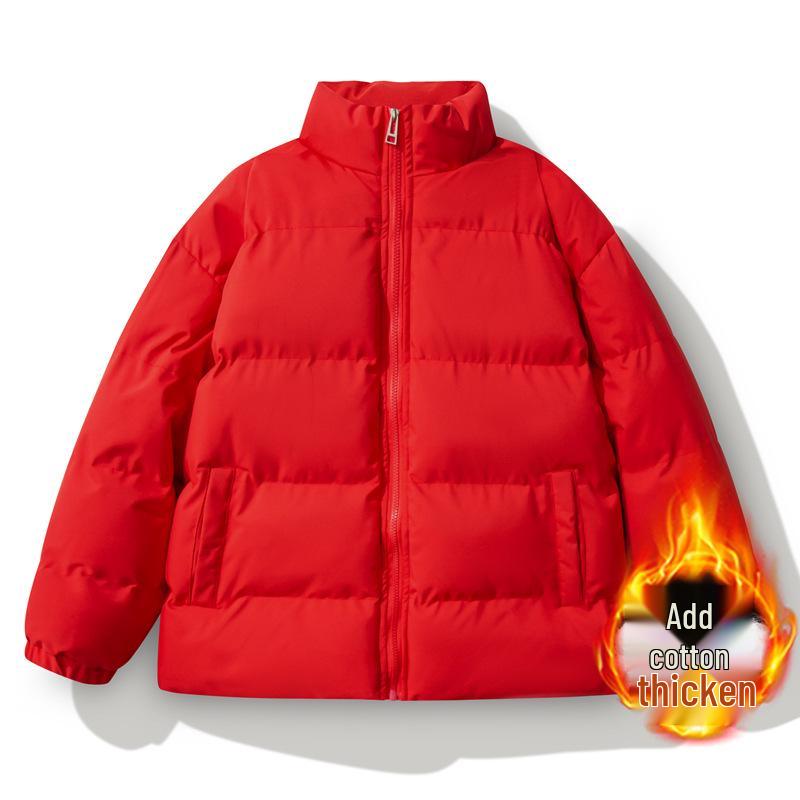 Модная мужская и парная хлопковая стеганая куртка - Высококачественная и популярная модель 5XL красный