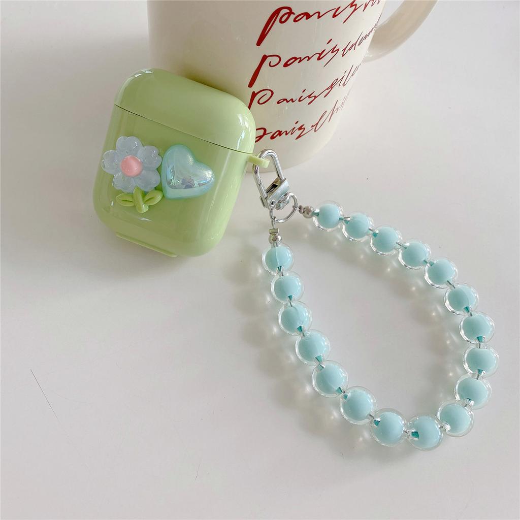 Milk Green Crystal Kapok for Apple AirPods 111 Generation Bluetooth Headset Case Pro1 Headphone Case