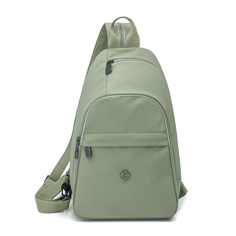Solid Color Backpack Multi-functional Chest Bag Women's Shoulder Crossbody Bag