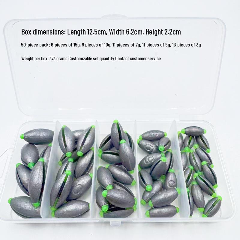 Japanese Open-mouth Lead Sinker with Plastic Core for Fishing Gear Accessories 