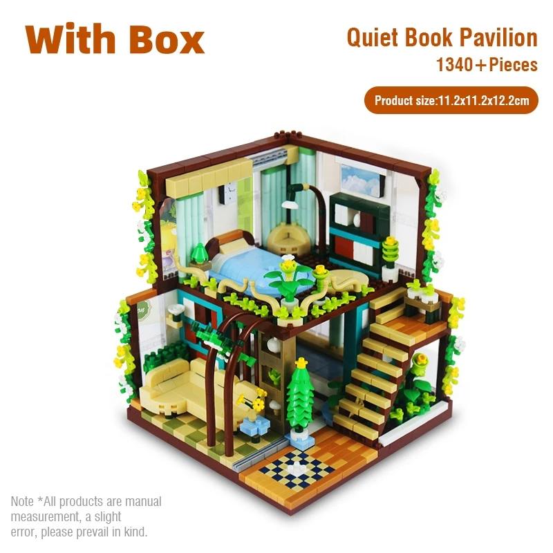 1340Pcs House Room Model Building Blocks Toys for Girls Boys DIY Assembly Micro Blocks Educational Toys Desktop Decoration Gifts