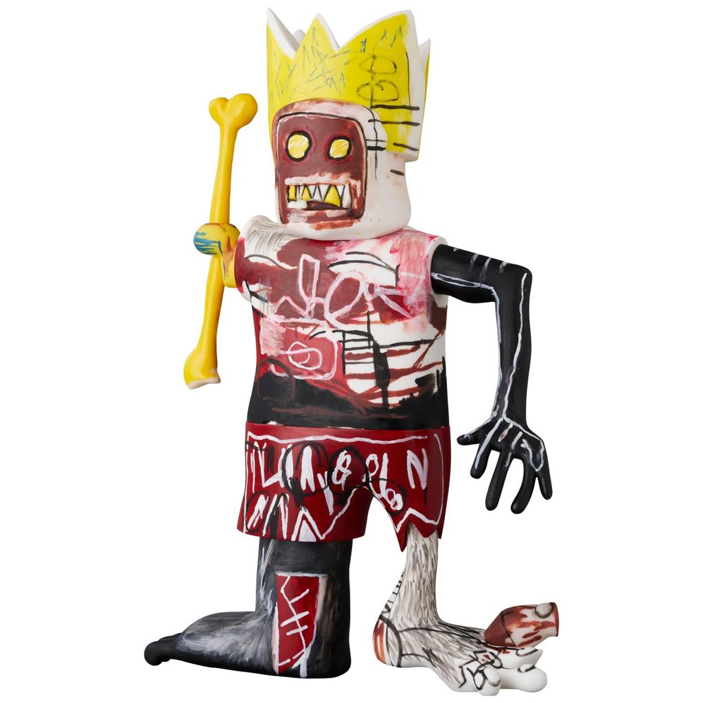 Medicom Toy VCD Vinyl Collectible Dolls Approximately 300mm Fully Assembled Figure Jean-Michel Basquiat's Warrior, Tall, Non-scale, Painted,