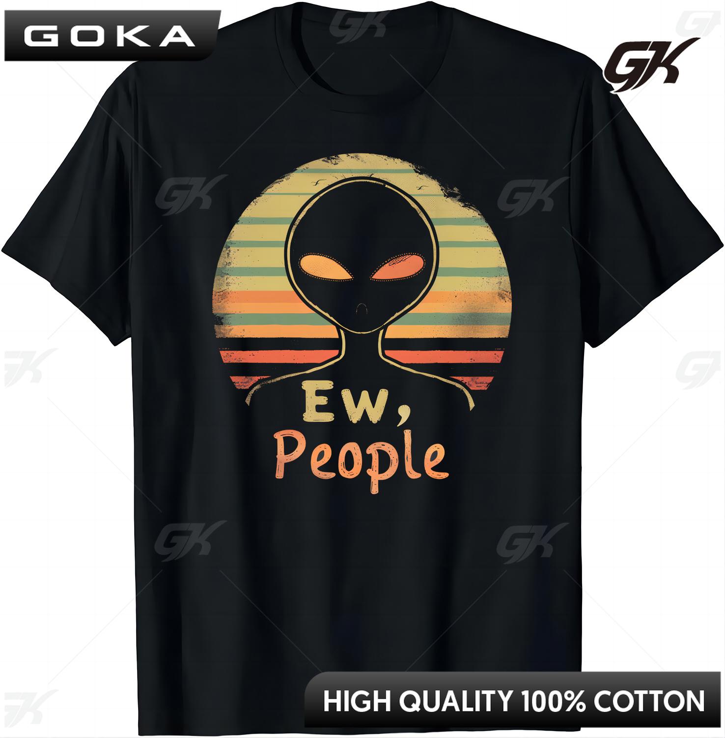 

Stand Out with This Trendy Alien Ew People Tshirt Funny Clothes Graphic T Shirts Men Clothes Tops Camisas Streetwear 4XL