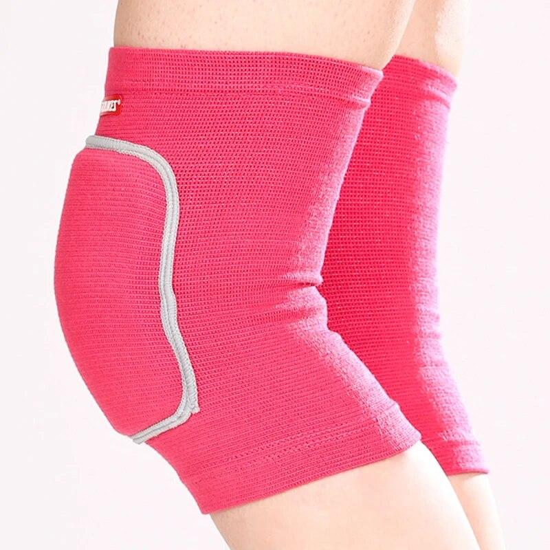

1 пара наколенников против столкновений, защита для спорта, катания на роликовых коньках, танцев, на коленях, для защиты от падения, футбола, утолщенные наколенники для мужчин и женщин M-(34-45cm) красный