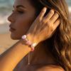 Handmade Crystal Starfish Shell Charm Bracelets for Women Bohemian Conch Adjustable Bracelets Friendship Beach Holiday Jewelry