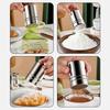 Saupoudreuse avec couvercle Poudre de cacao Café Acier inoxydable Saupoudreuse Seau à mailles fines Bouteille à épices Cuisine Maison