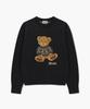 Malittepeulangsowajeobeo Doodle Bear Knit Pullover Navy