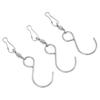 20pcs S Shape Hook S Hook Clips 360 Degree Rotation Stainless Steel Hanging Wind Chimes S Hooks Dual Clip 90mm Length