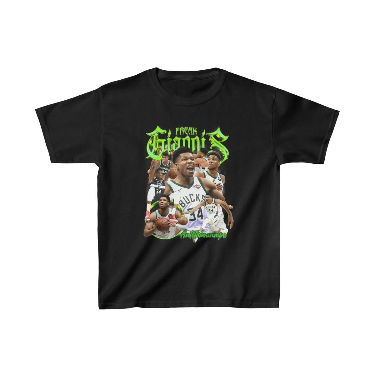 Kids Unisex Giannis Antetokounmpo Sports Fan Cotton™ Tee XS